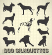 Vector Set: Dog Silhouettes