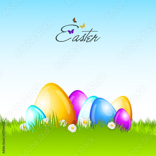 Vector: Happy Easter background. Happy Easter background.