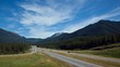 Time lapse Highway 1 near Canmore Alberta