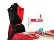 Sewing machine, dummy and other sewing equipment isolated