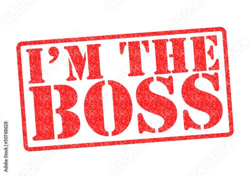Photo: I'M THE BOSS Rubber Stamp I'M THE BOSS Rubber Stamp