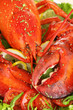 Red Lobster On Platter With Ve...