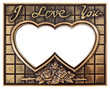 love gold frame