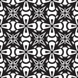 Black and white geometric seamless pattern