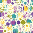 Fantasy floral seamless pattern