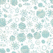 Tender flowers seamless pattern