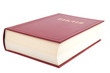 Ukrainian bible book isolated on white background.
