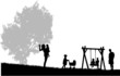 Family silhouette