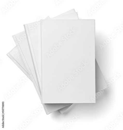 Photo: book notebook textbook white blank paper template book notebook textbook white blank paper template