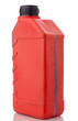 Red canister with machine oil
