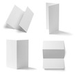 leaflet letter business card white blank paper template
