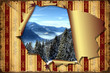 3D Aufgerissene Tapete - Bergwelt