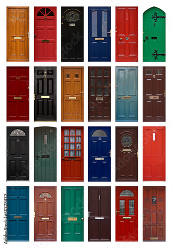 Photo: isolated front doors isolated front doors