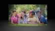 Video: White glove showing videos of family in the park White glove showing videos of family in the park