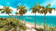 Tropical paradise beach