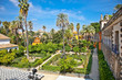 Real Alcazar Gardens in Seville, Spain.