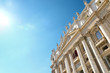 Rom Petersdom Front im Sommer - Saint Peter Rome Facade