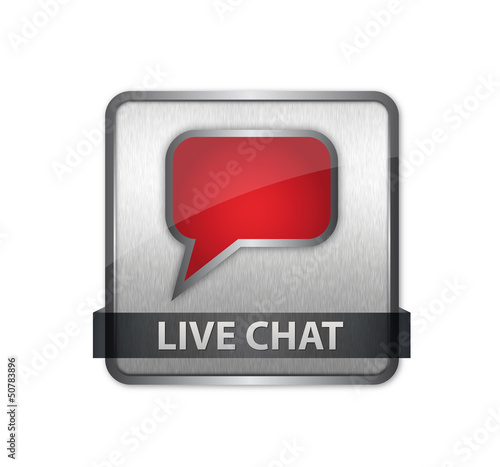 Illustration: Metal-Button Live Chat Metal-Button Live Chat