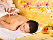 Woman getting  massage .