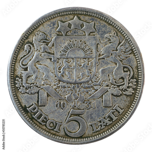Photo: Vintage Latvian coin Vintage Latvian coin