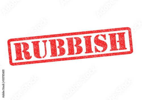 Illustration: RUBBISH Rubber Stamp RUBBISH Rubber Stamp