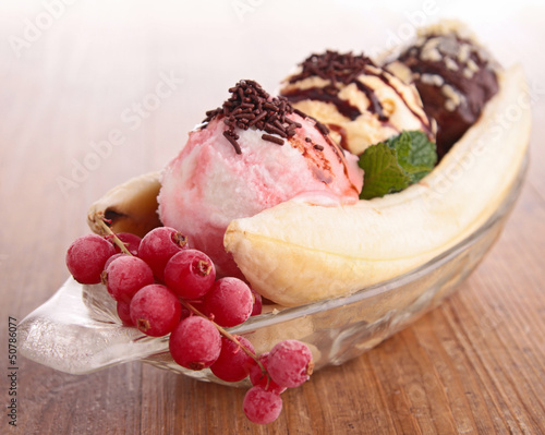 Photo: gourmet banana split gourmet banana split
