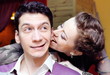 Woman Bites Man's Ear Funny Shot