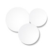 Vector: Overlapping white stickers Overlapping white stickers