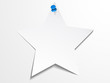 Vector: White paper star template White paper star template