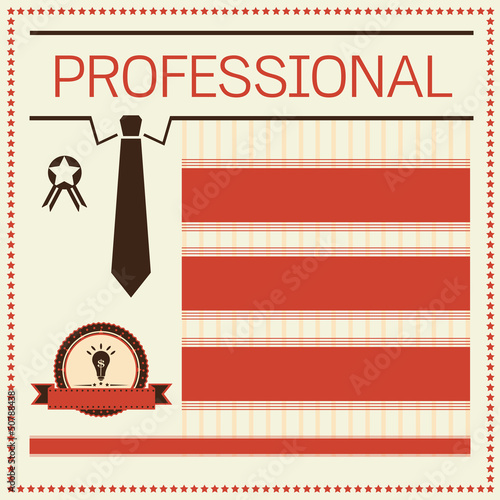 Vector: Professional form template Professional form template