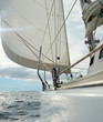 Yacht in the open sea