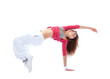 Photo: modern slim hip-hop style teenage girl jumping dancing modern slim hip-hop style teenage girl jumping dancing
