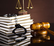 Handcuffs, Judges gavel
