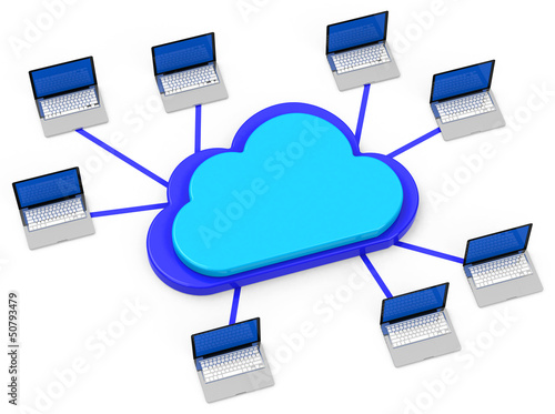 Illustration: Das Cloud-Netzwerk Das Cloud-Netzwerk