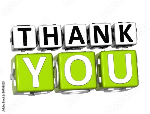Illustration: 3D Thank You Button Click Here Block Text 3D Thank You Button Click Here Block Text