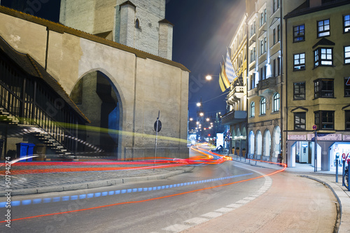 Photo: Streets at night, Munich, Germany Streets at night, Munich, Germany