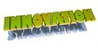 3D Goldzeichen - Innnovation - Stagnation