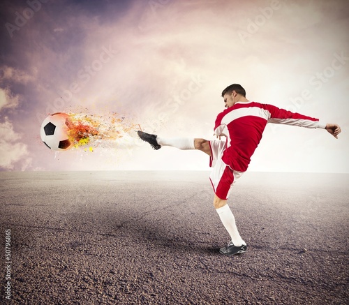 Photo: Football player power Football player power
