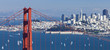 San Francisco Panorama w the Golden Gate bridge