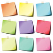 Colorful paper notes