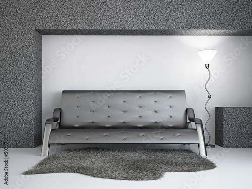 Illustration: Livingroom with sofa Livingroom with sofa