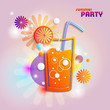 abstract background with cocktail