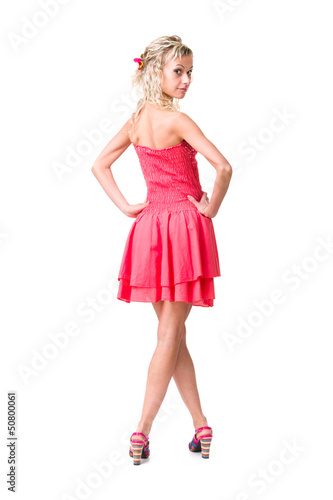Photo: attractive young woman full length studio portrait attractive young woman full length studio portrait