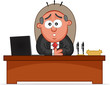 Business Cartoon - Boss Man Surprised