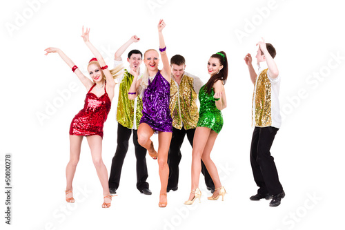 Photo: Disco dancer team dancing Disco dancer team dancing