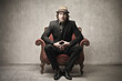 man on armchair