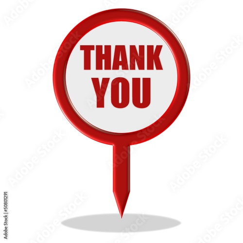 Illustration: Pointer rot THANK YOU Pointer rot THANK YOU