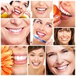 Smile and teeth.