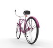 Pink Bicycle Rear View