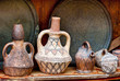 Vase and other products of the Moroccan potter's factories